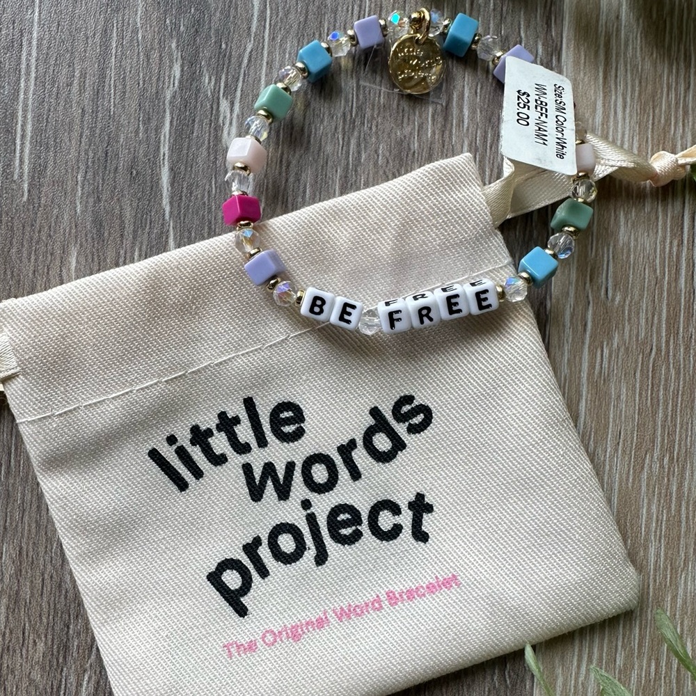 Little Words Project Beaded Bracelet - Multicolor Be Free